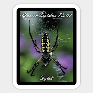 Garden Spiders Rule! Sticker